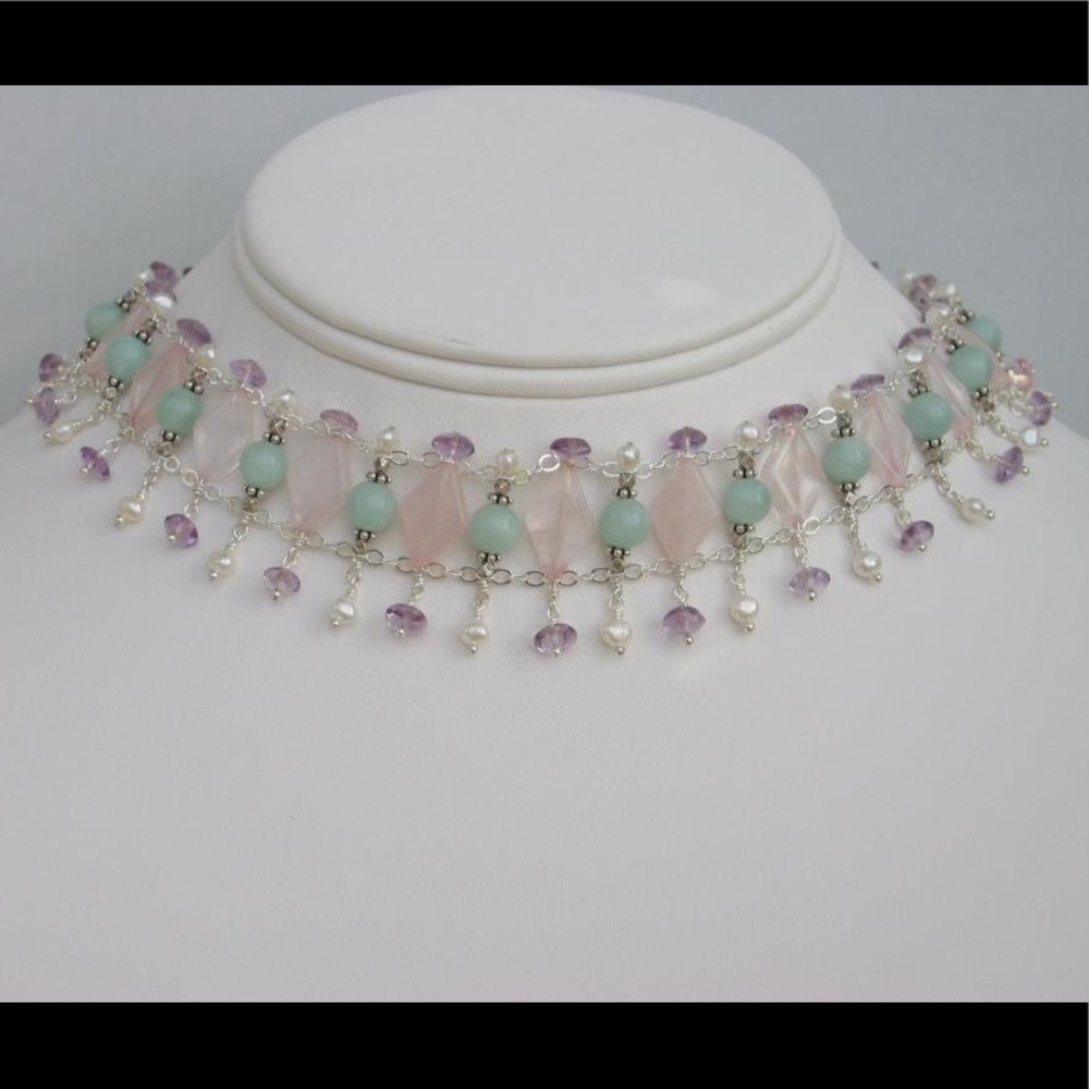 Handmade Choker Wire Wrapped Necklace